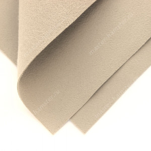 Искусственная замша бежевая 19х19см, Корея / аналог замши Ultrasuede