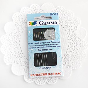 Иглы бисерные Gamma 0.34x54 мм