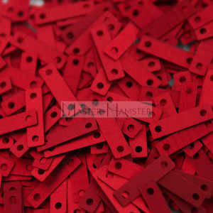Пайетки 2х8,6 мм Rosso Satinati (466W) 3 гр, Италия